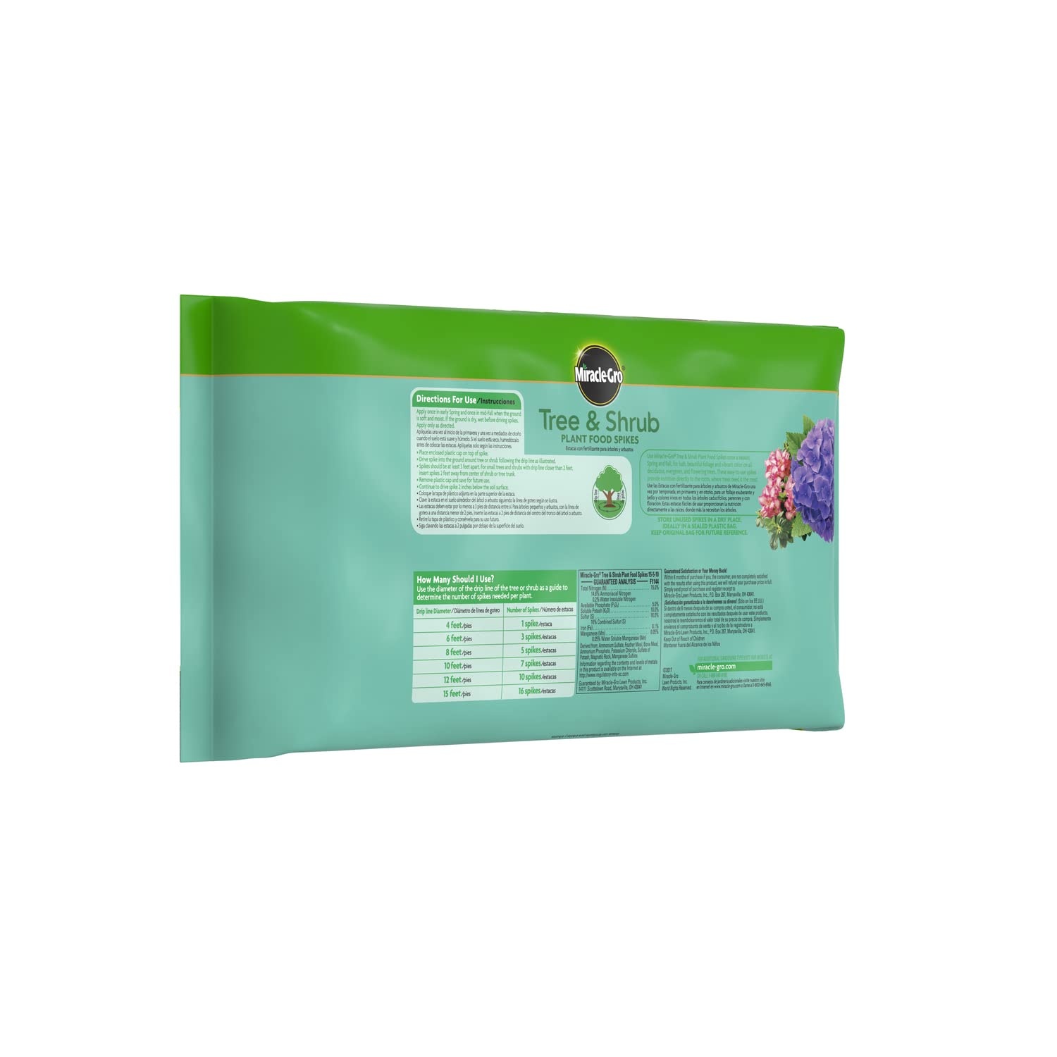 image:imageMiracleGro Fruit amp Citrus Plant Food Spikes 12 Spikes 3 lbTree Shrub 2Pack