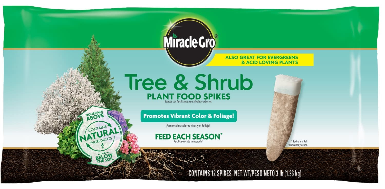image:imageMiracleGro Fruit amp Citrus Plant Food Spikes 12 Spikes 3 lbTree Shrub 2Pack