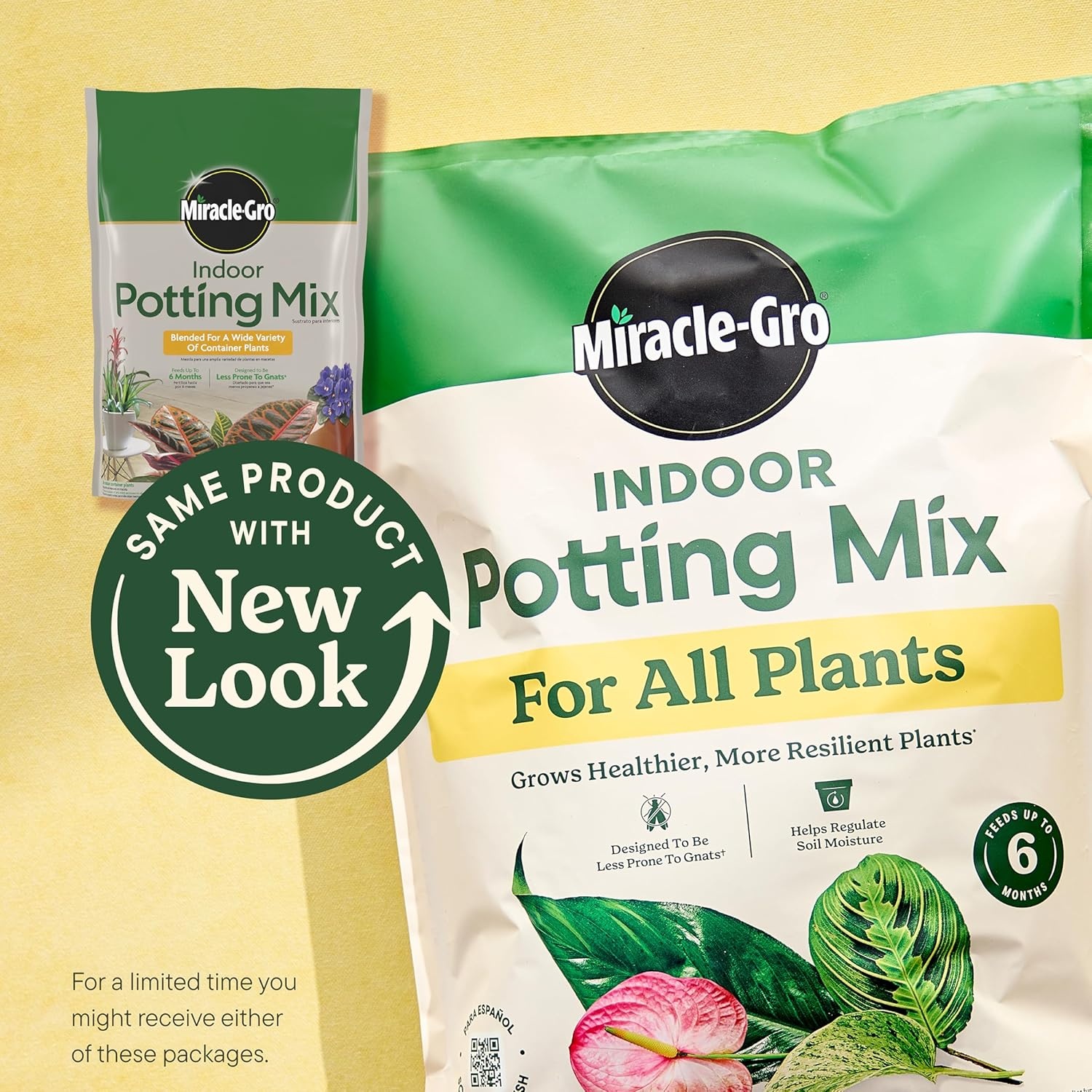 image:imageMiracleGro Indoor Potting Mix for All Plants 16 qt 2Pack6 qt 2Pack