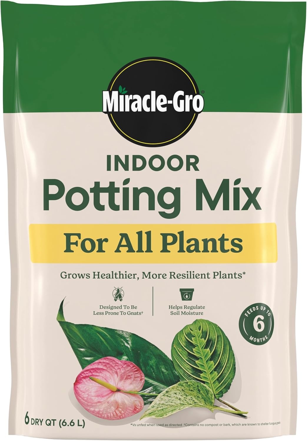 image:imageMiracleGro Indoor Potting Mix for All Plants 16 qt 2Pack6 qt Care Bundle