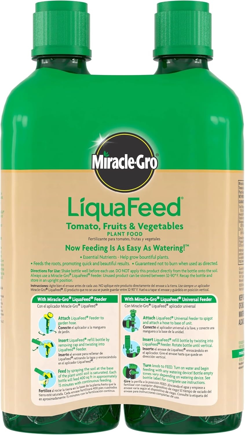image:imageMiracleGro LiquaFeed All Purpose Plant Food Advance Starter KitRefill 2Pack
