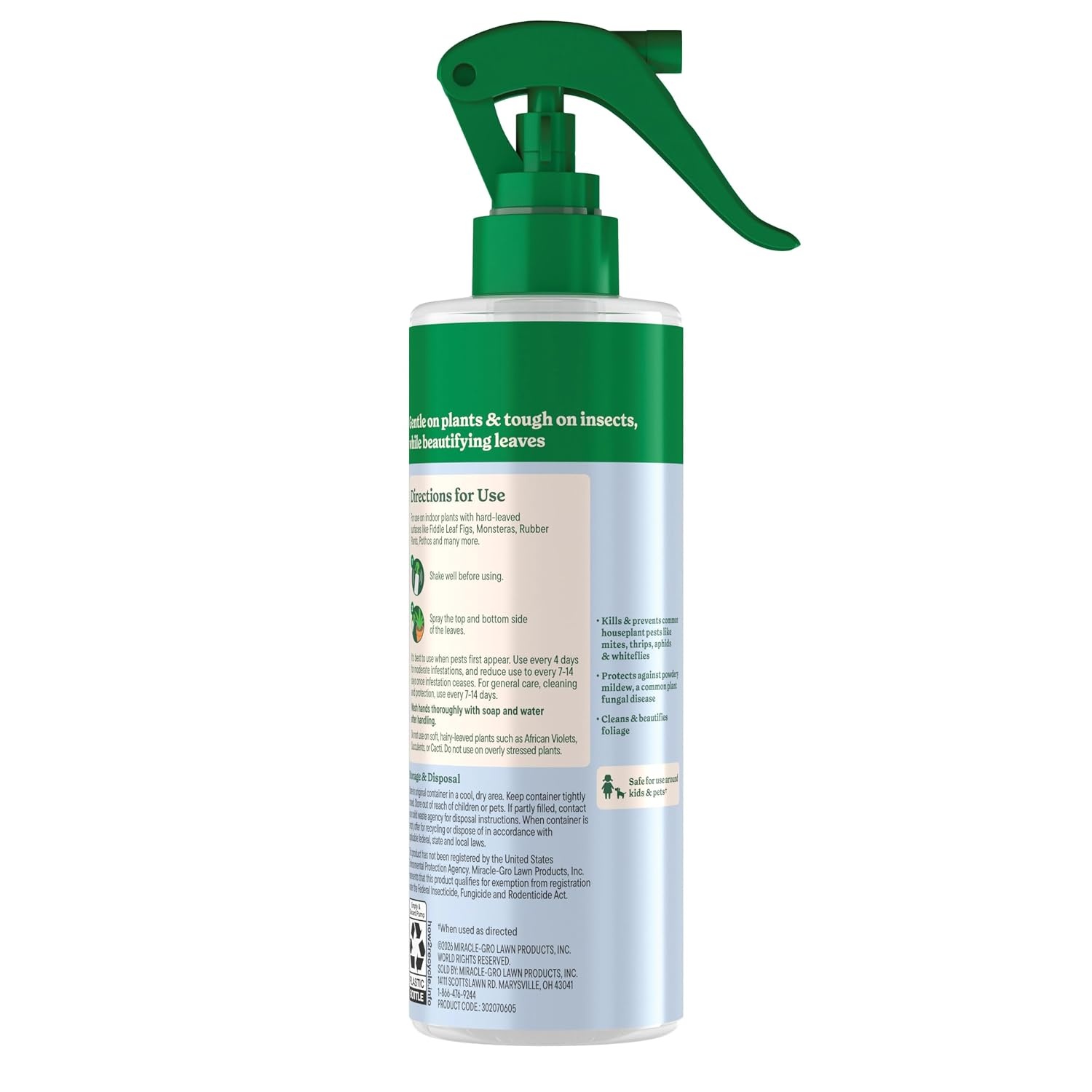 image:imageMiracleGro Plant Care Gnat Control Plant Food 4 PacketsLeaf Protect Shine
