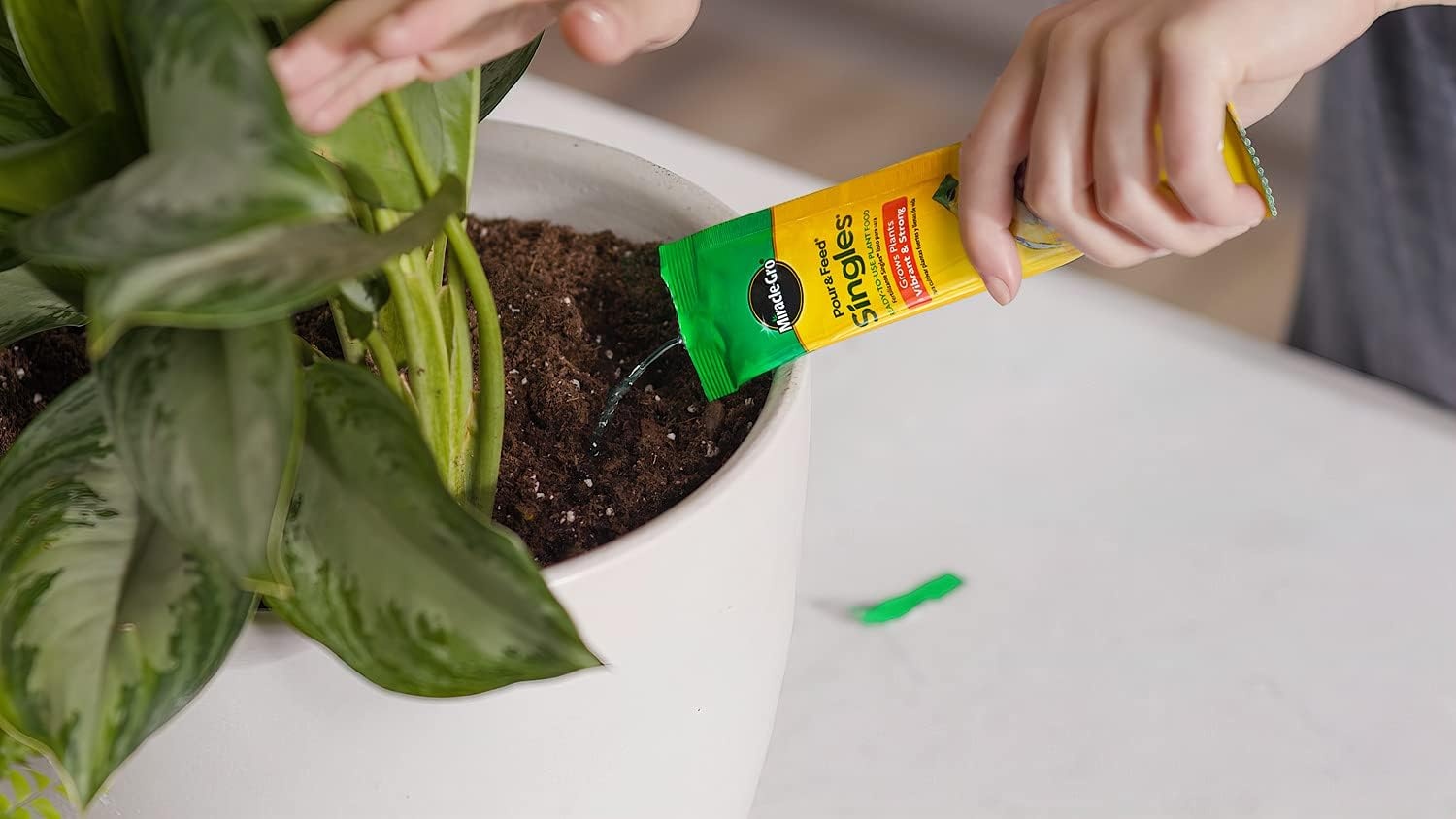 image:imageMiracleGro Pour amp Feed Plant Food 32 fl oz2 oz Singles