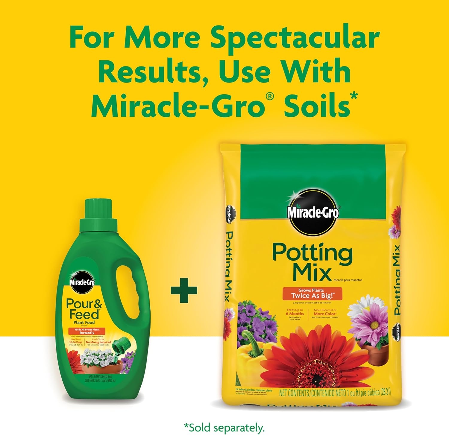 image:imageMiracleGro Pour amp Feed Plant Food 32 fl oz32 oz Single