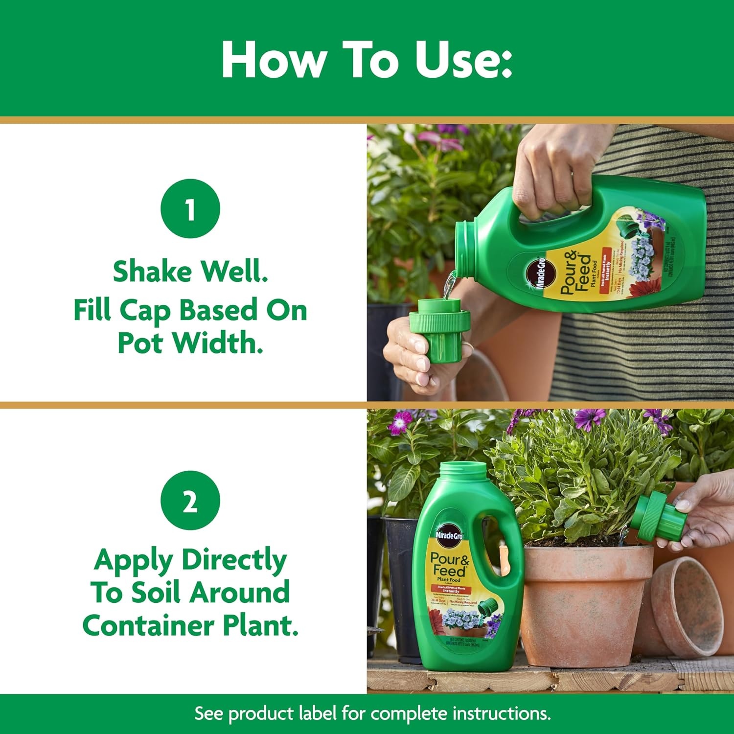 image:imageMiracleGro Pour amp Feed Plant Food 32 fl oz32 oz Single