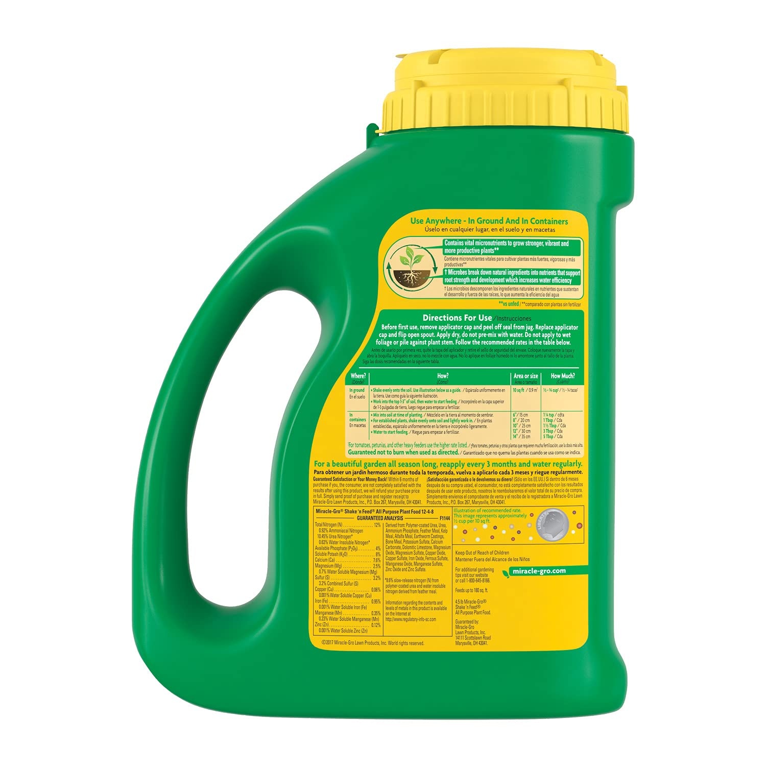 image:imageMiracleGro Shake N Feed All Purpose Plant Food 1 lb45 lb Pack of 6