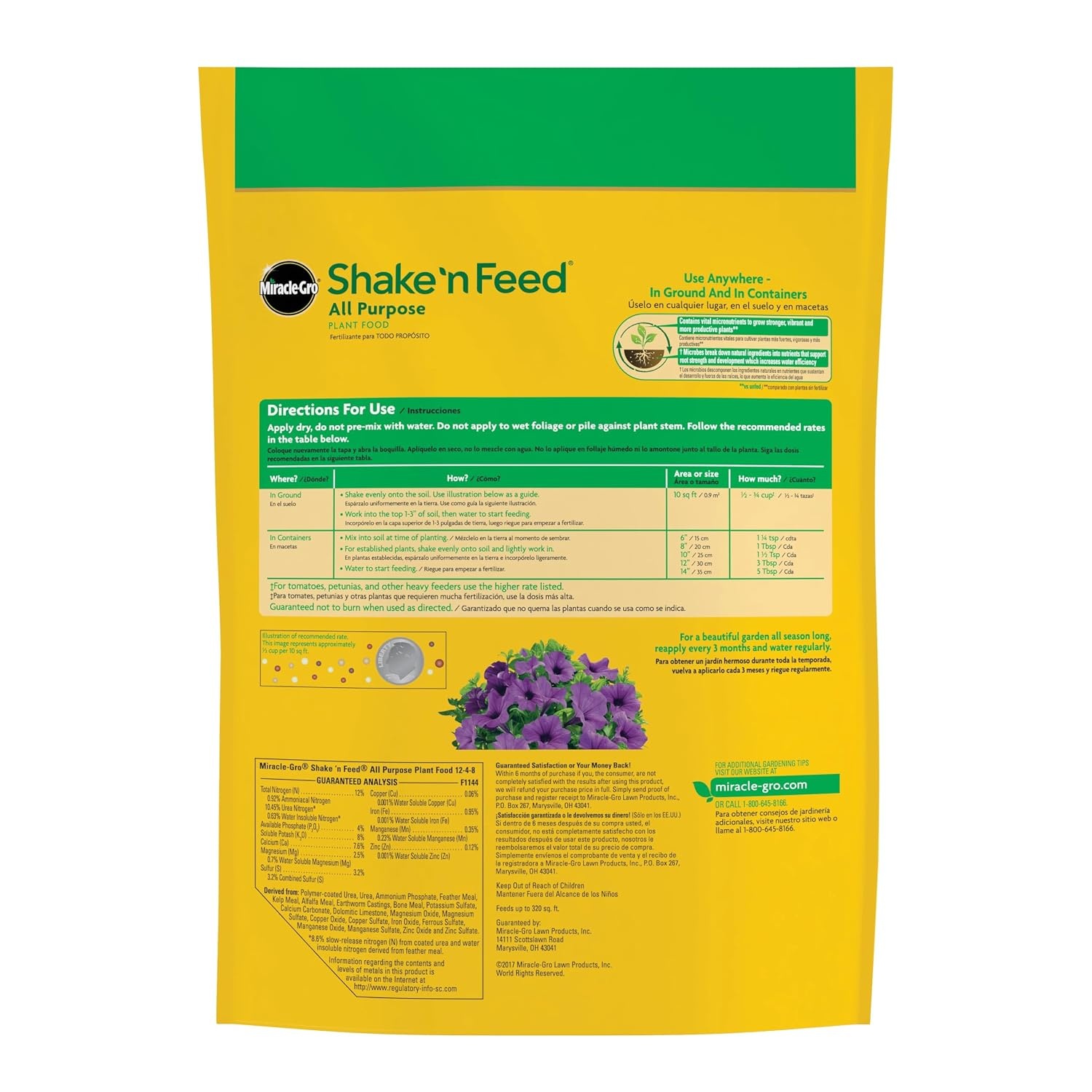 image:imageMiracleGro Shake N Feed All Purpose Plant Food 1 lb8 lb