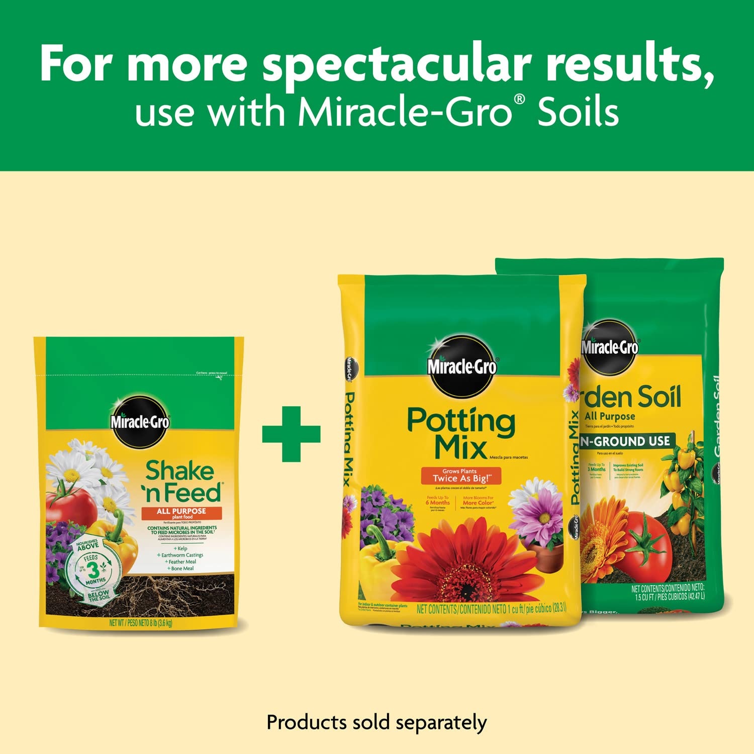 image:imageMiracleGro Shake N Feed All Purpose Plant Food 1 lb8 lb Pack of 4