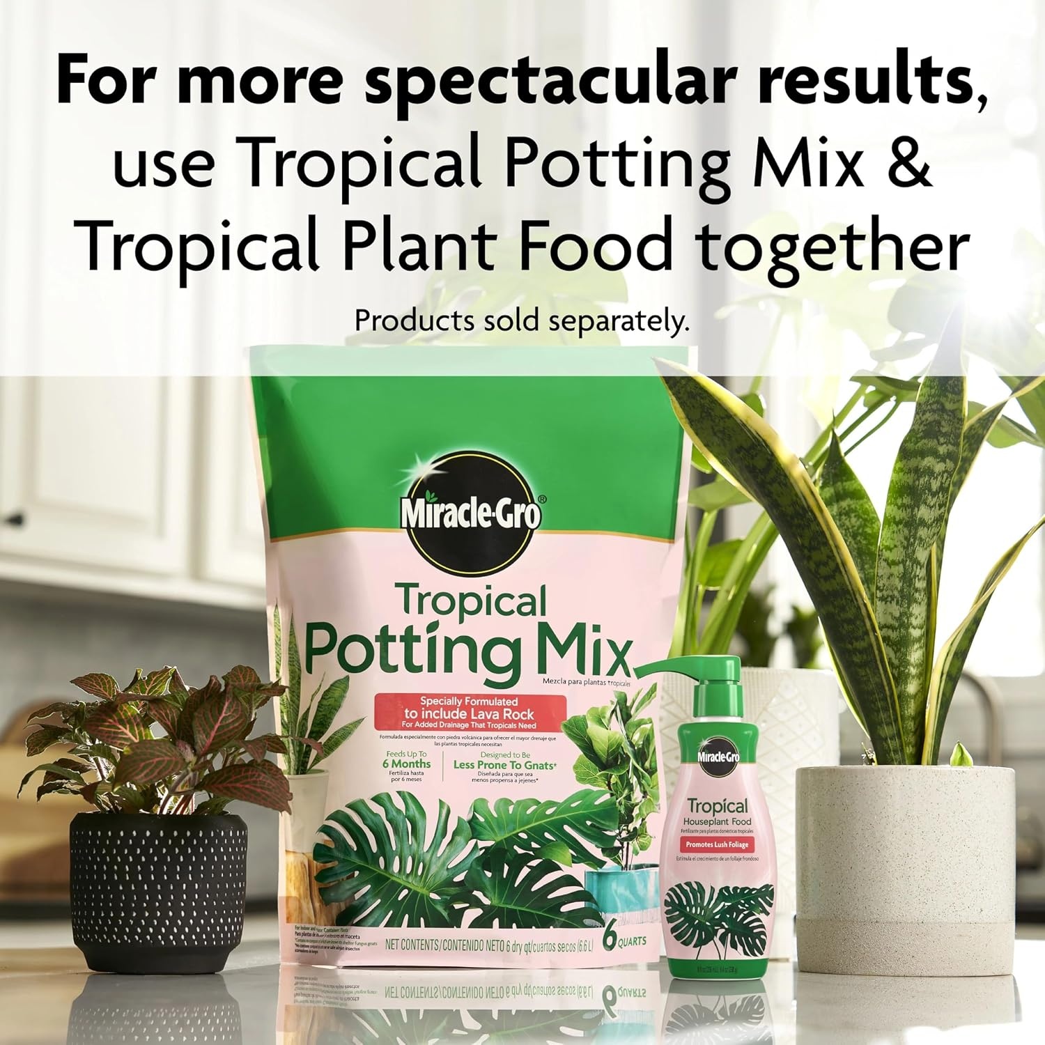 image:imageMiracleGro Tropical Potting Mix 6 qt 2Pack1 Pack
