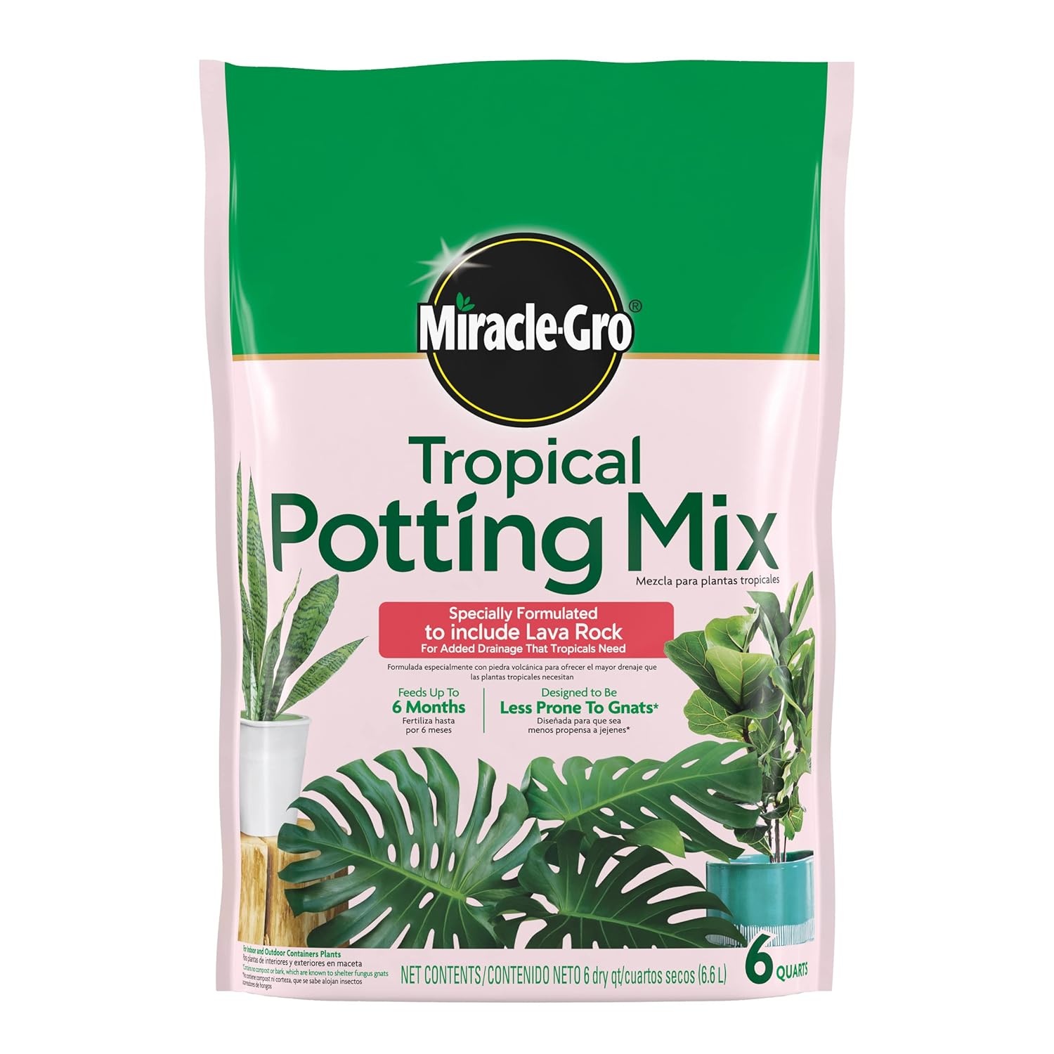 image:imageMiracleGro Tropical Potting Mix 6 qt 2Pack1 Pack