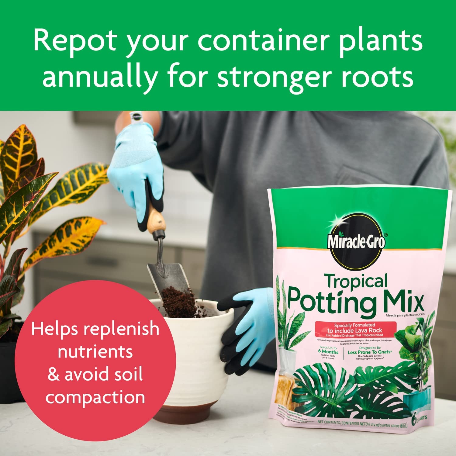 image:imageMiracleGro Tropical Potting Mix 6 qt 2Pack2 Pack