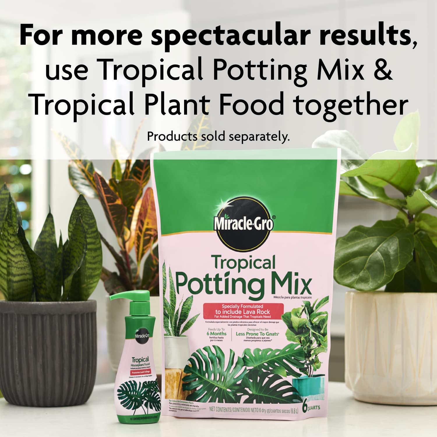 image:imageMiracleGro Tropical Potting Mix 6 qt 2Pack2 Pack