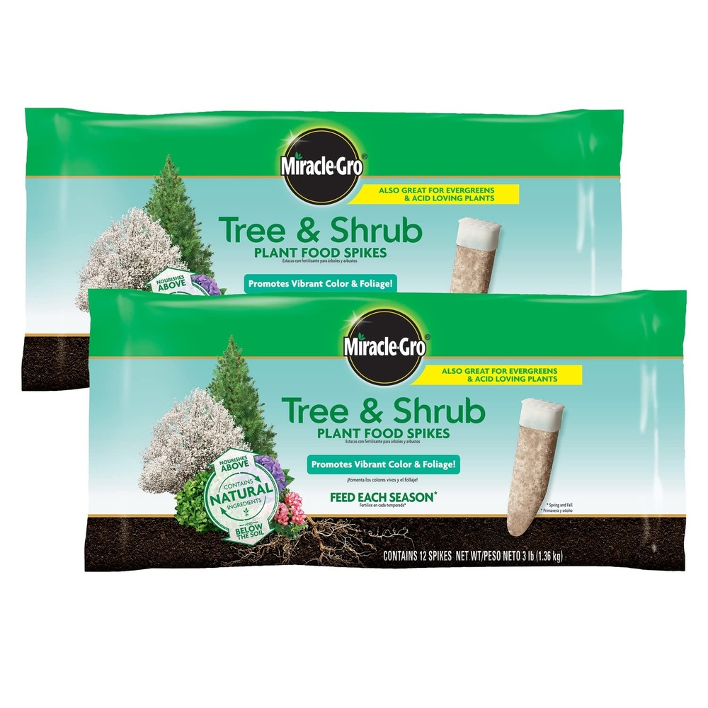 image:imageMiracleGro Fruit amp Citrus Plant Food Spikes 12 Spikes 3 lbTree  Shrub 2Pack