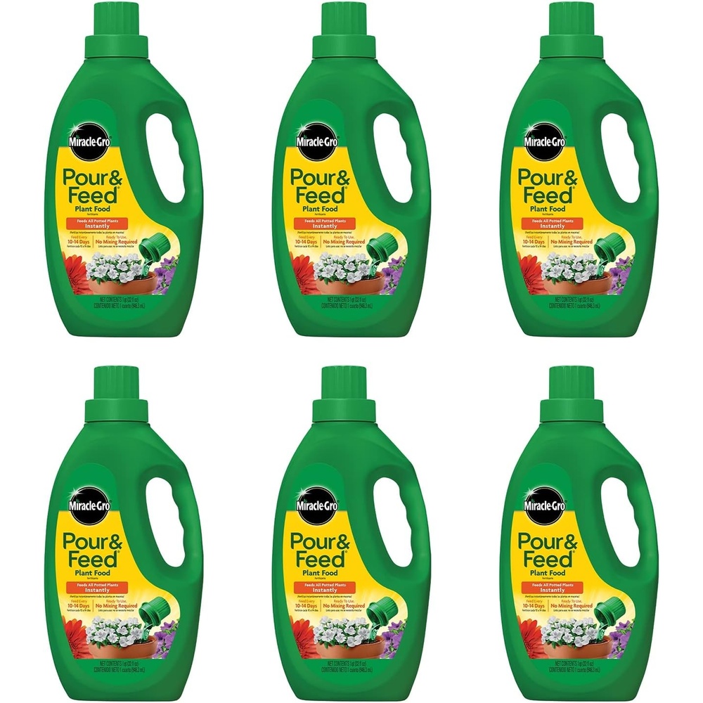 image:imageMiracleGro Pour amp Feed Plant Food 32 fl oz32 oz Pack of 6