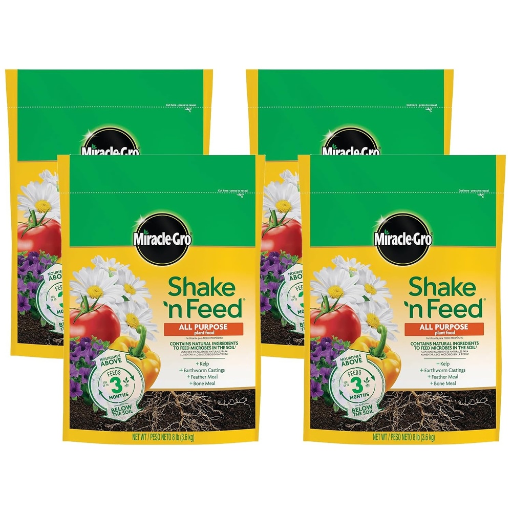 image:imageMiracleGro Shake N Feed All Purpose Plant Food 1 lb8 lb Pack of 4
