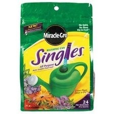 Miracle-Gro Watering Can Singles All Purpose Plant Food, 24 Packets(24 Packets (Pack of 6))