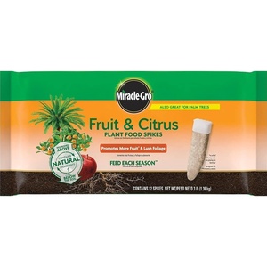 Miracle-Gro Fruit & Citrus Plant Food Spikes, 12 Spikes, 3 lb.(Fruit & Citrus)