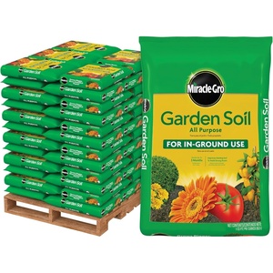 Miracle-Gro Garden Soil All Purpose Bulk Pallet, for In-Ground Use, Feeds up to 3 Months, Amends Vegetable, Flower and Plant Beds, 1 cu. ft. Bags, Pallet of 60(Pallet)