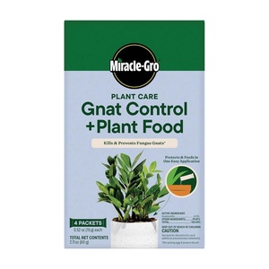 Miracle-Gro Plant Care Gnat Control + Plant Food, 4 Packets(Gnat Control + Plant Food)