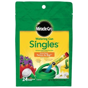 Miracle-Gro Watering Can Singles All Purpose Plant Food, 24 Packets(24 Packets)